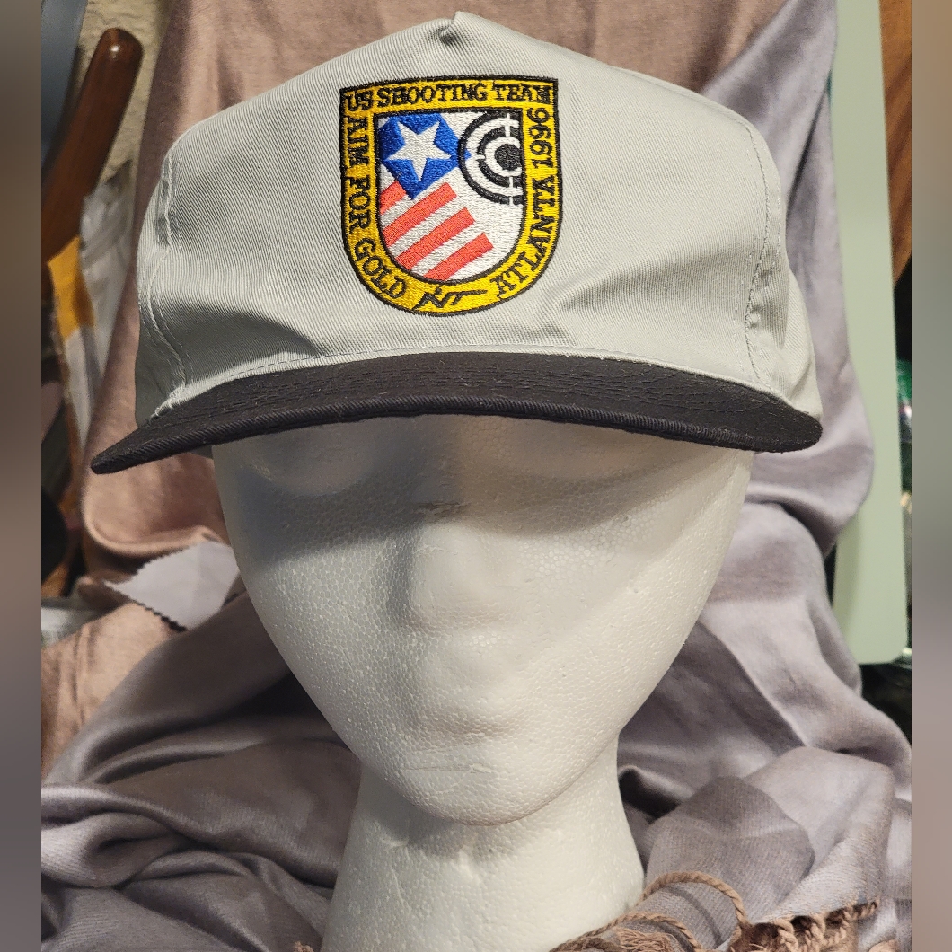 Atlanta 1996 Us Shooting Team Snap Back Hat Aim For Gold